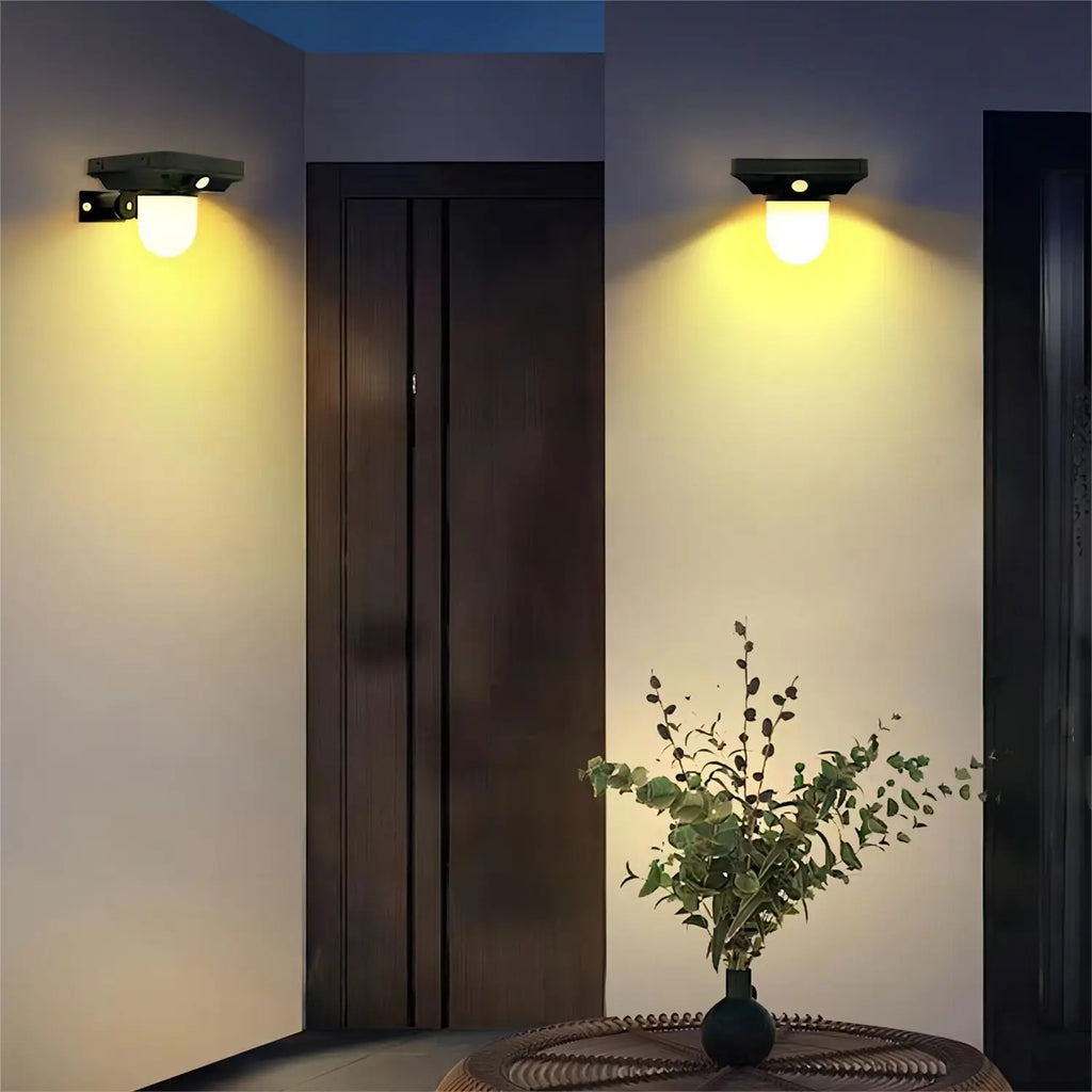 Solar Motion Sensor Garden Pathway Light for Yard and Outdoor Spaces