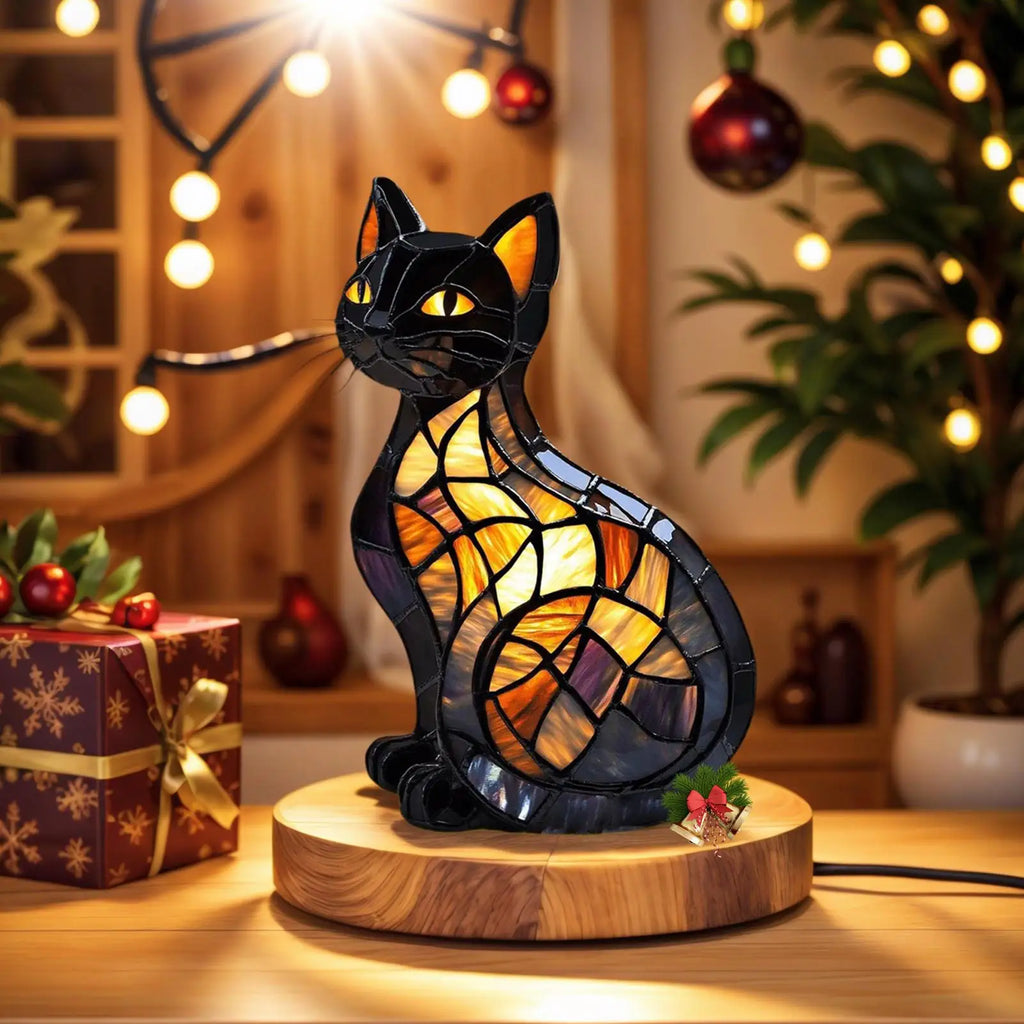Finn Cat-Shaped LED Bedside Night Light Lamp