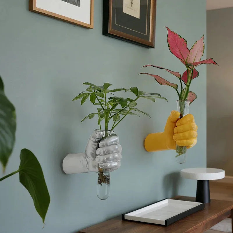 Arlo Fist-Shaped Wall Vase Sculpture
