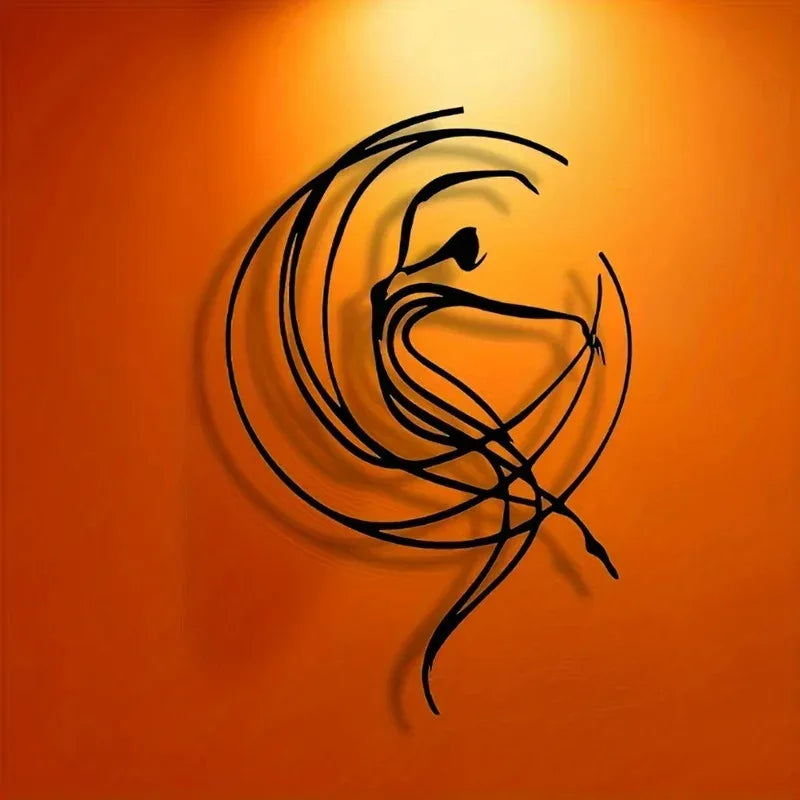Isla Dancer Metal Wall Art – Minimalist Living Room Decor