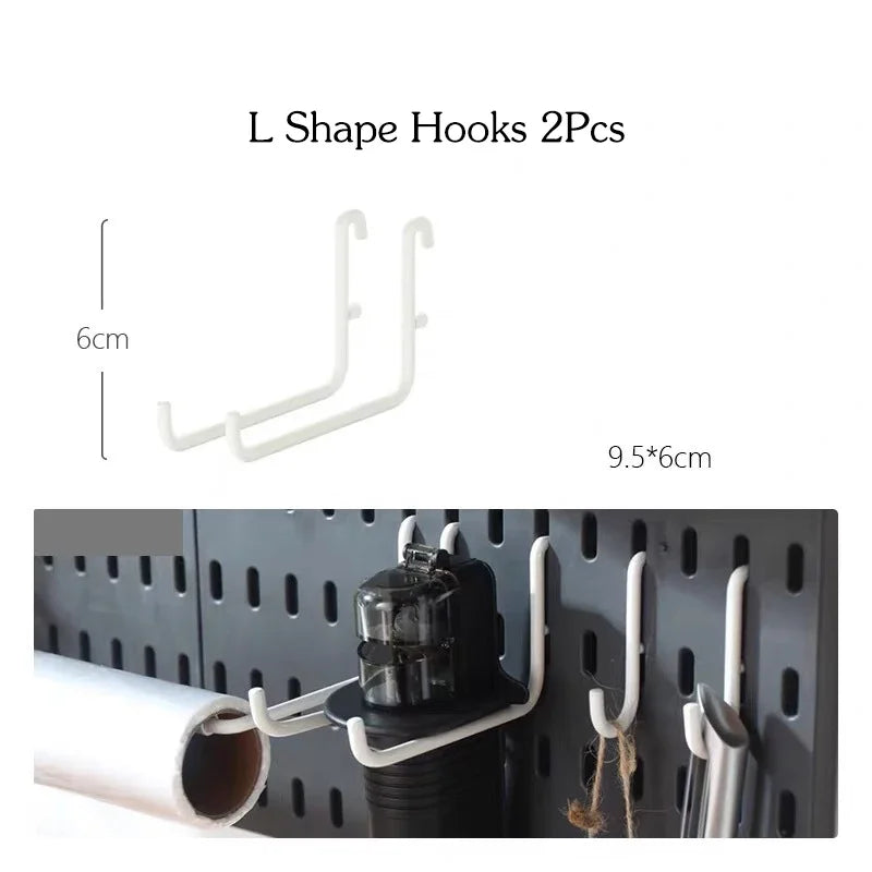 Customizable Pegboard Wall Organizer Accessories for Kitchen & Utility