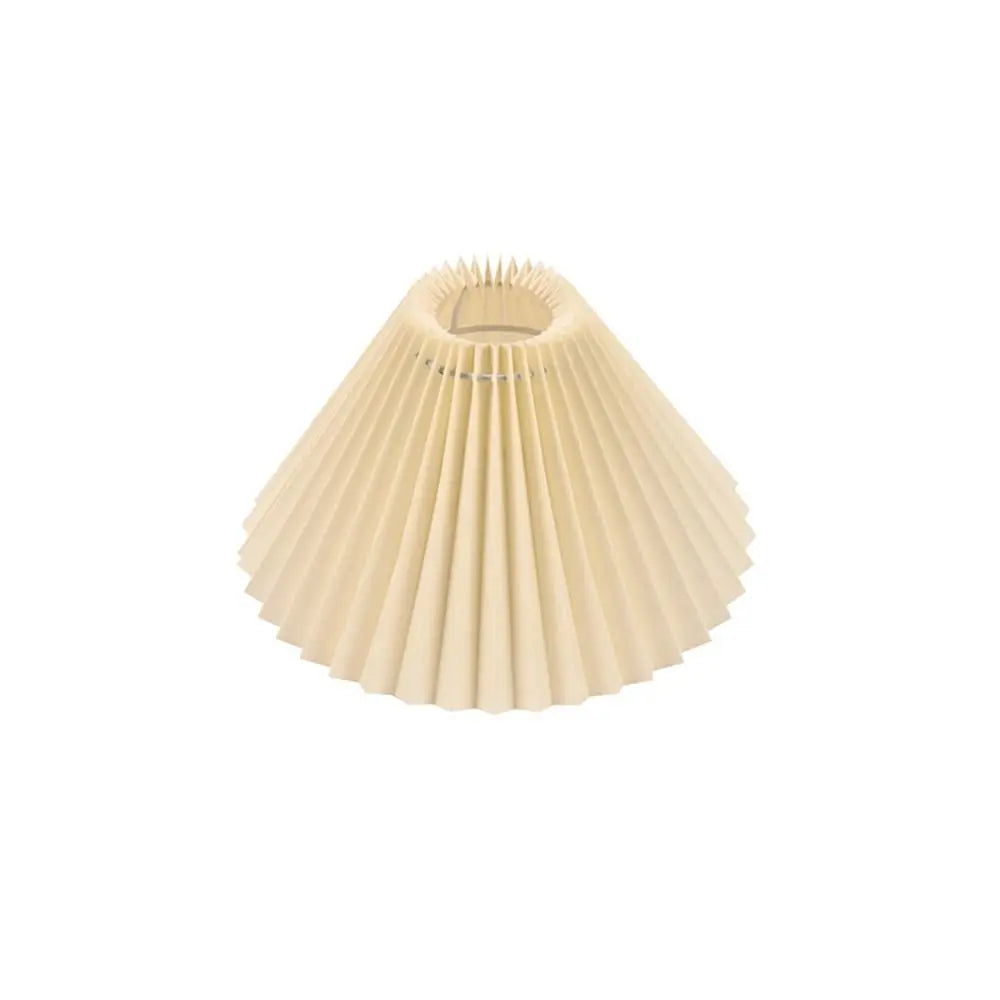 Eloise Pleated Cloth Lampshade – Modern Cone Light Cover