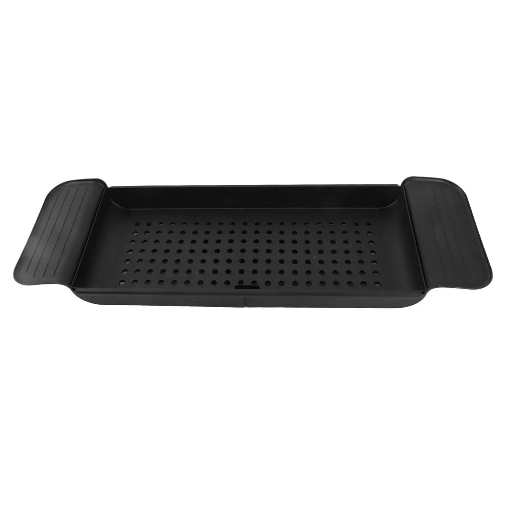 Expandable Plastic Bathtub Tray with Draining Design
