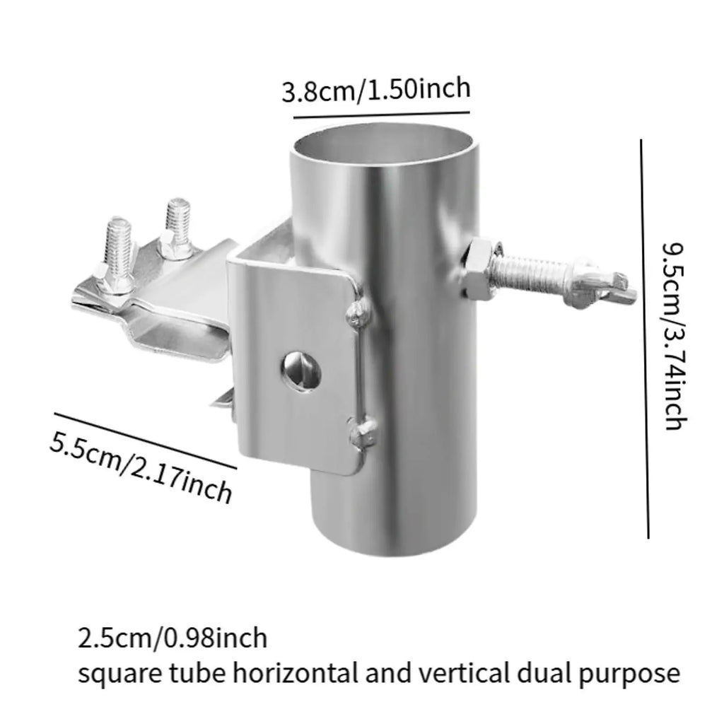 Clamp-On Metal Umbrella Holder for Outdoor Tables or Wagons