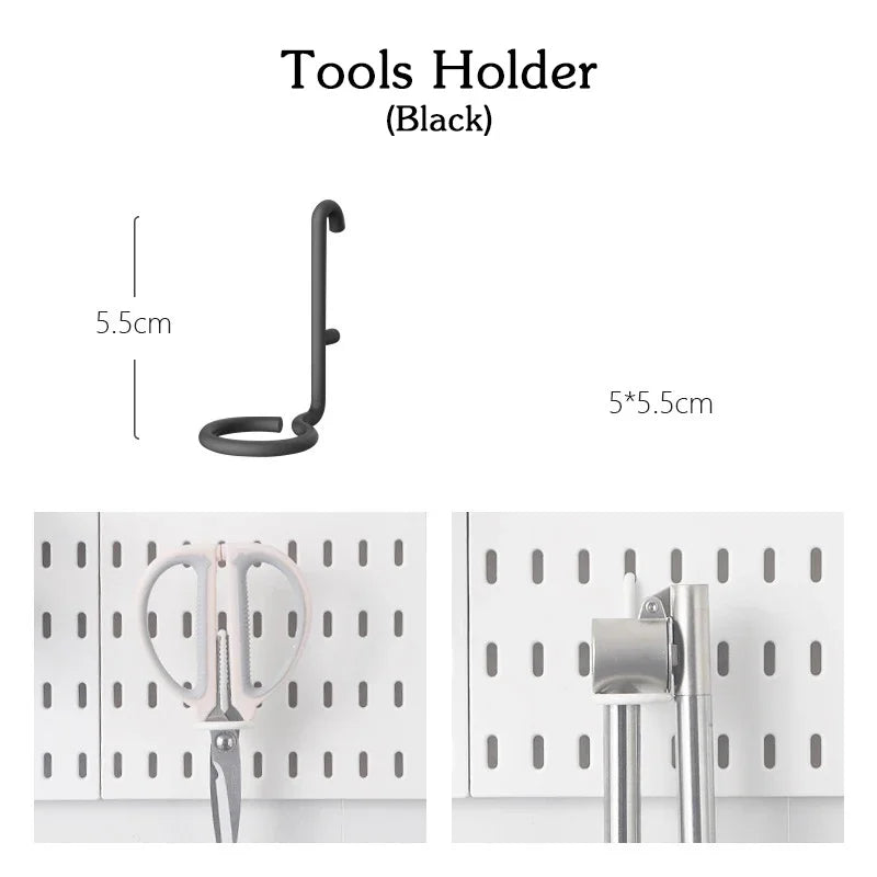 Customizable Pegboard Wall Organizer Accessories for Kitchen & Utility