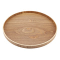 Ashwood Round Wooden Serving Tray