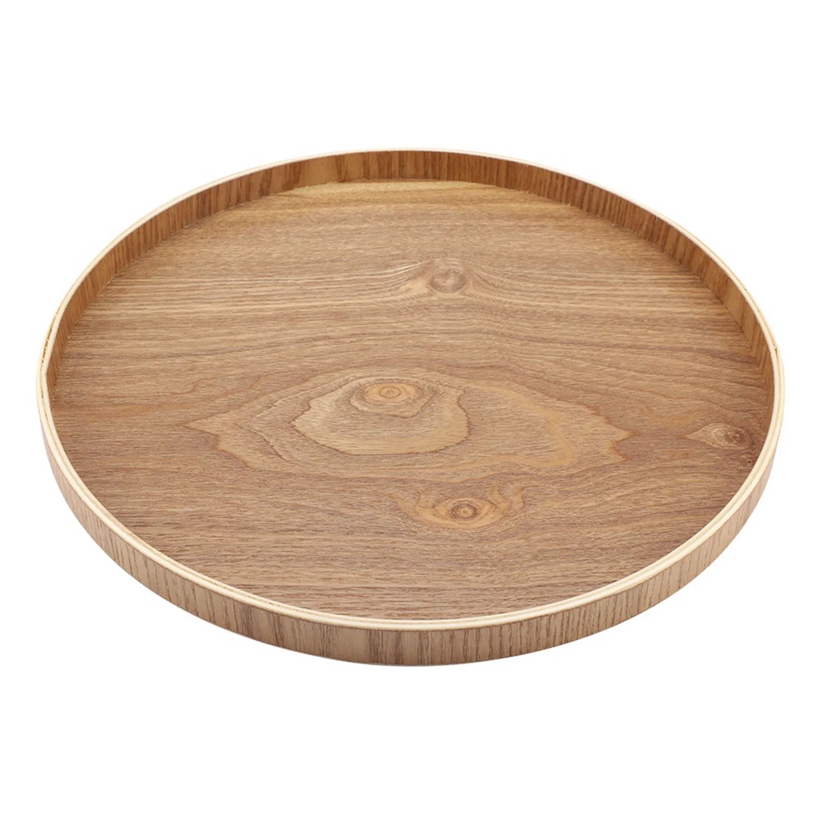 Ashwood Round Wooden Serving Tray