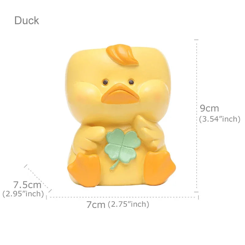 Finn Animal Resin Planter & Desk Organizer