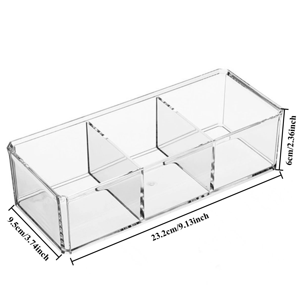 Clear Acrylic Tea Bag Organizer for Kitchen and Pantry