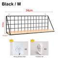 Wall Mounted Grid Shelves for Entryway, Kitchen, or Bedroom