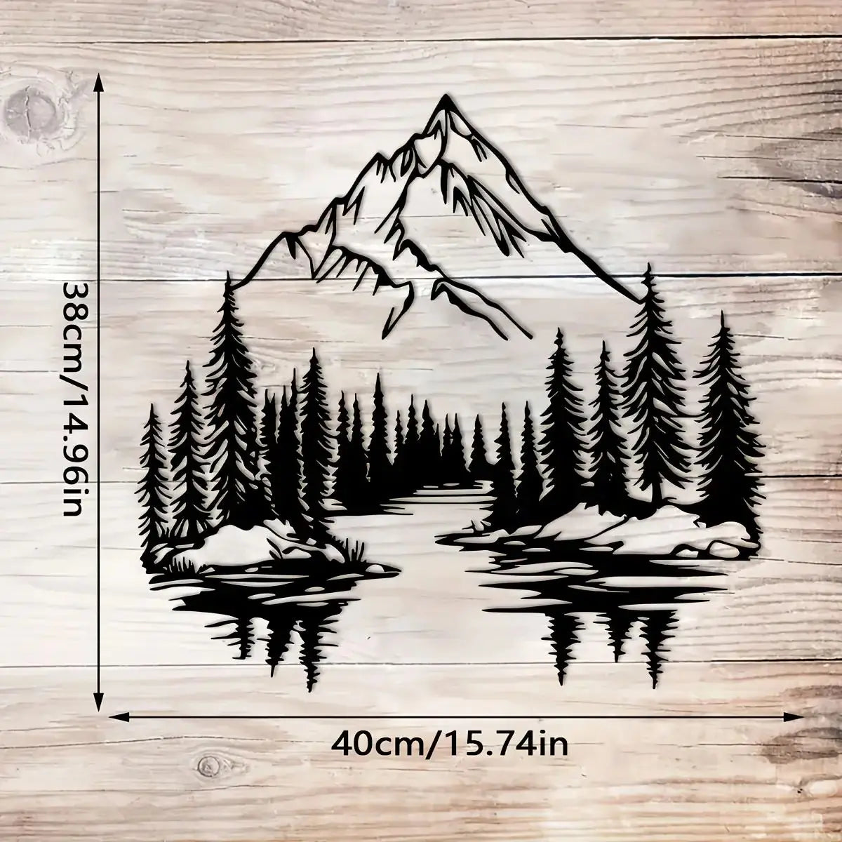 Lakeview Round Metal Wall Art