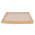 Wood & Velvet Stackable Jewelry Tray Organizer for Drawers or Vanity — Soft-Lined Display for Rings, Earrings & Keepsakes