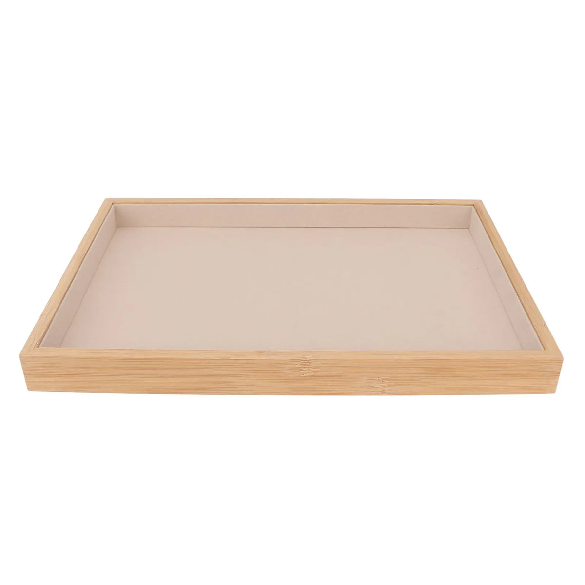 Wood & Velvet Stackable Jewelry Tray Organizer for Drawers or Vanity — Soft-Lined Display for Rings, Earrings & Keepsakes