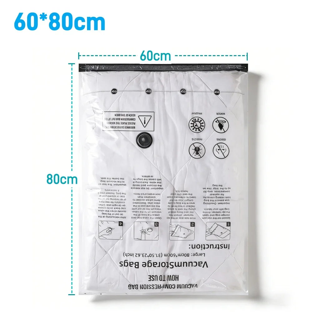 PA+PE Vacuum Storage Bags – Space Saving Compression Bags for Clothes, Bedding & Suitcases