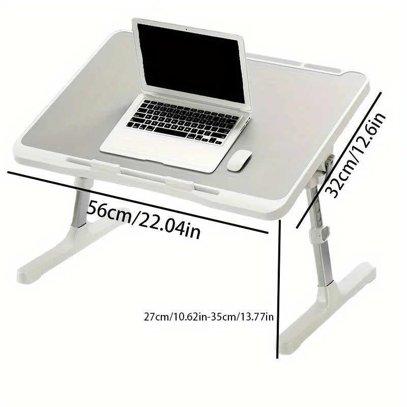 Adjustable Foldable Lap Desk for Bed, Sofa, or Floor – Gray