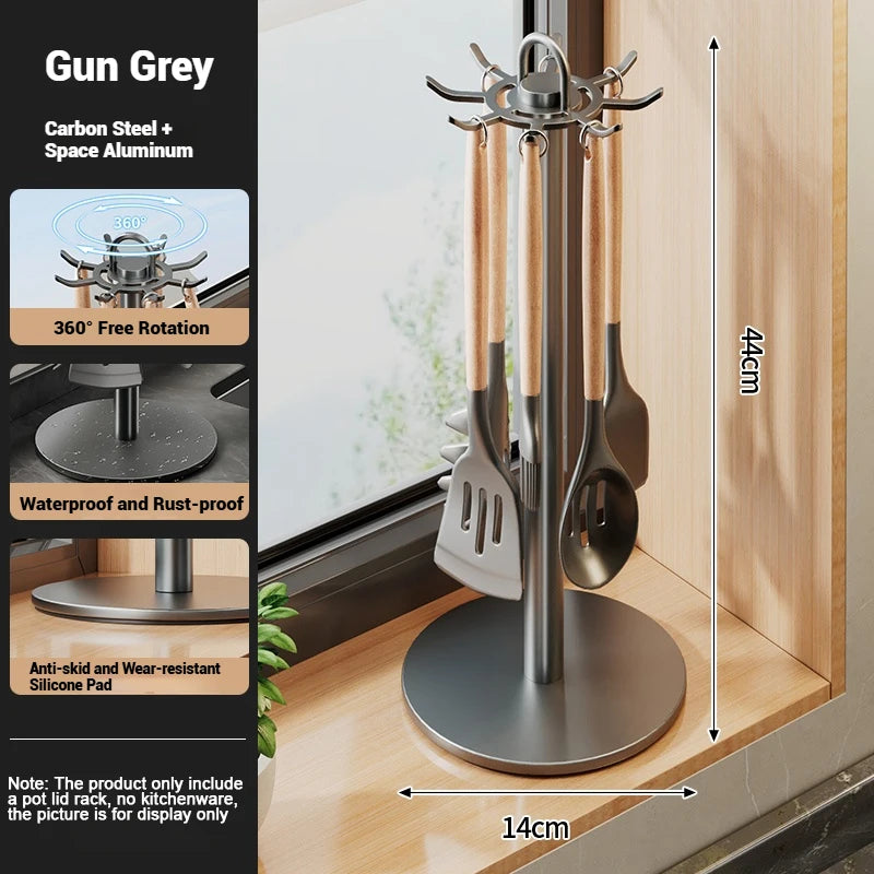 Rotating Utensil Holder Stand for Kitchen Countertop Organization