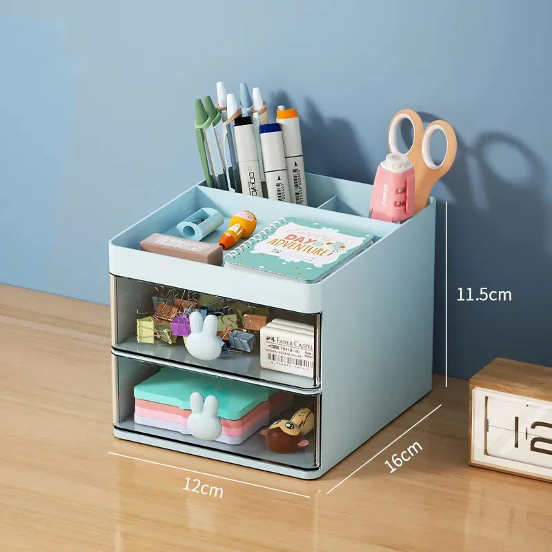 Small Desk Organizer with Drawers for Home Office or Vanity