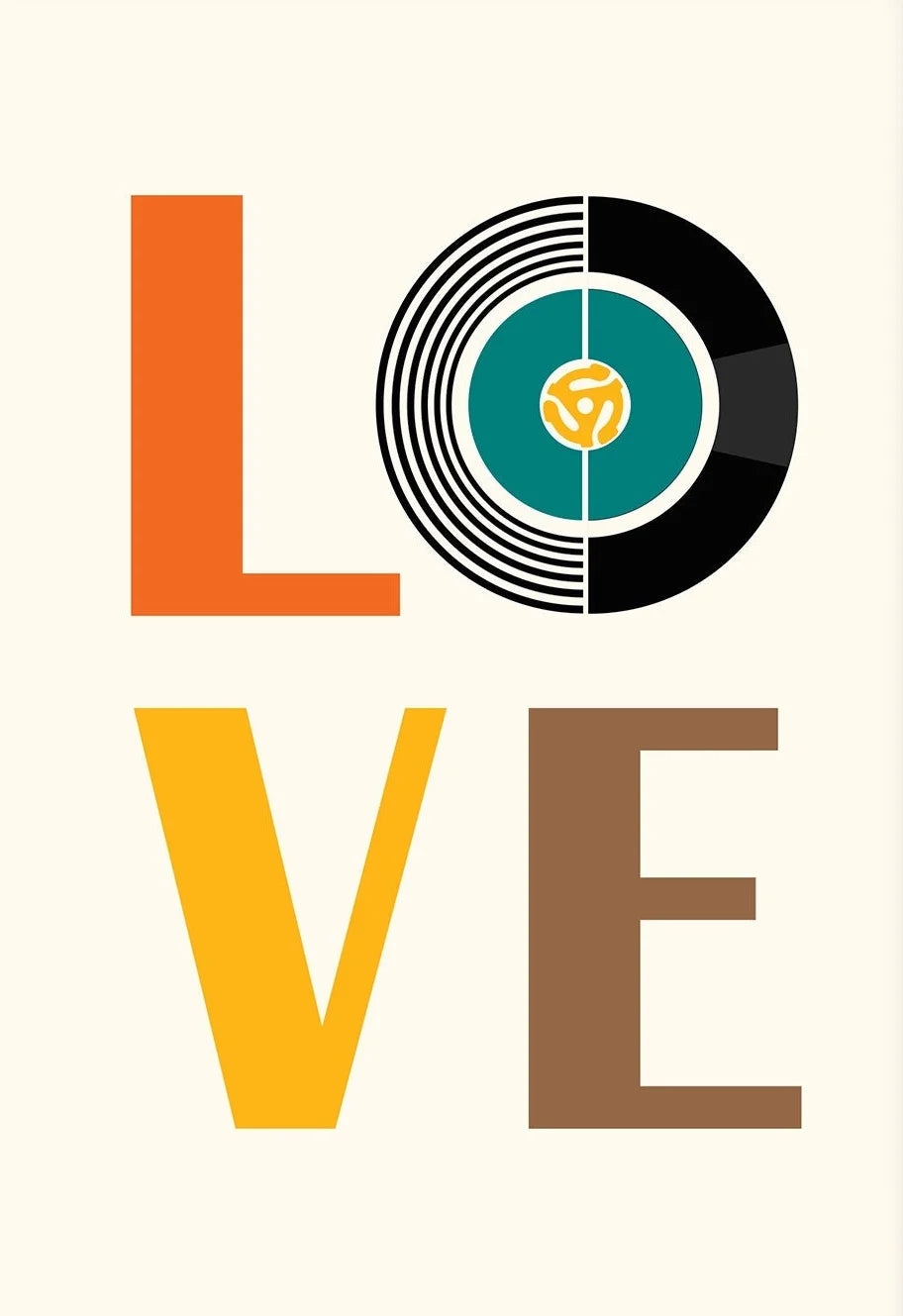 Vinton Mid-Century Vinyl Records Canvas Art Print