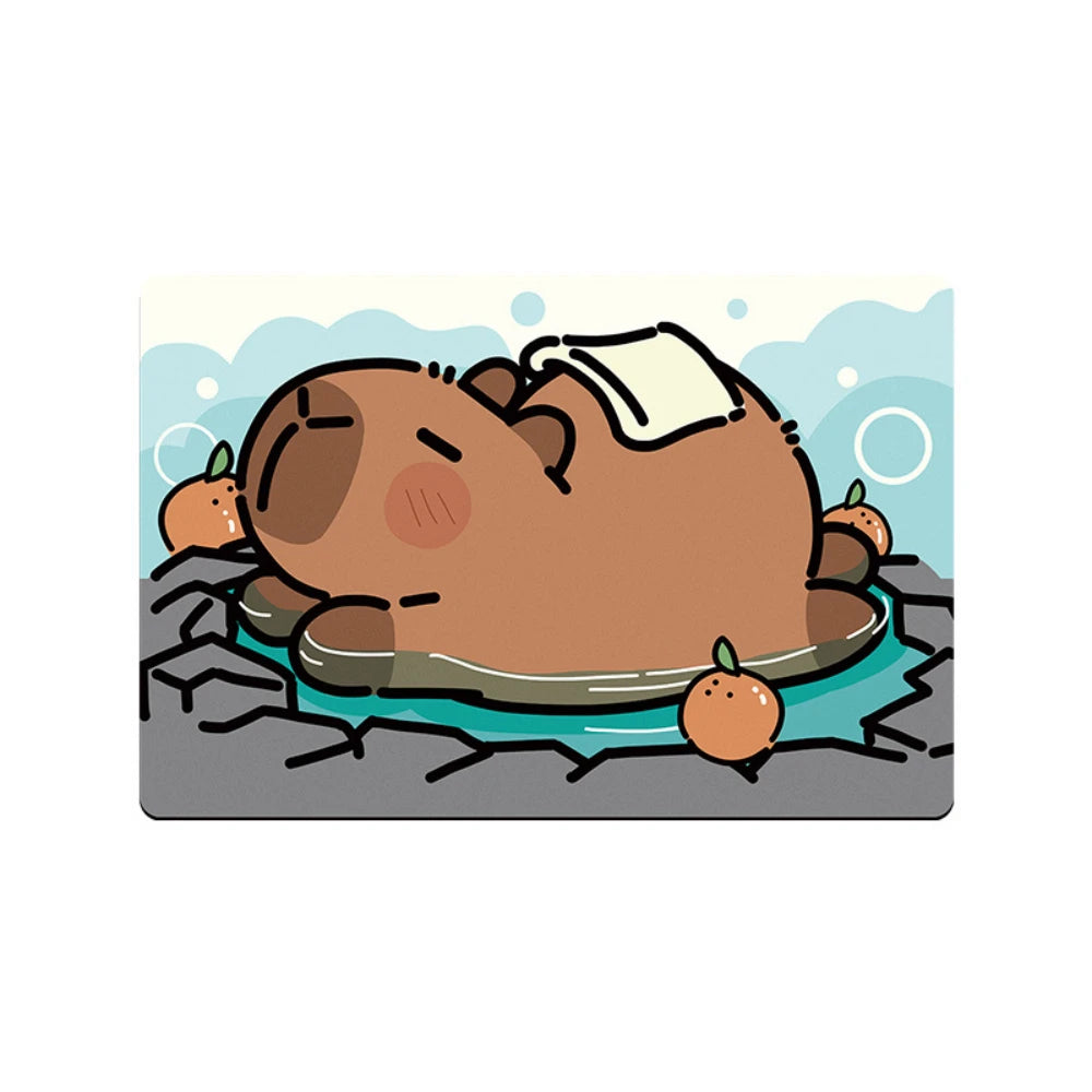 Capybara Bath Absorbent Bathroom Floor Mat – Anti-Slip Quick-Dry Diatom Mud Animal Rug for Bathroom, Entryway, or Kitchen