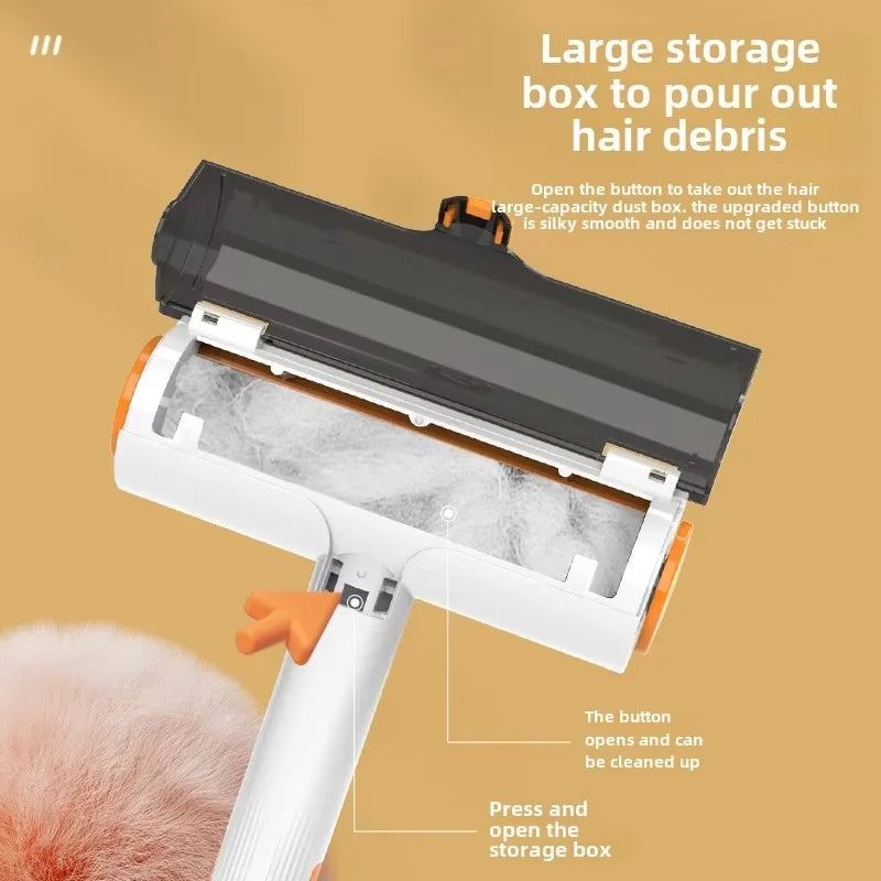 Double-Sided Reusable Lint Roller Brush for Pet Hair Removal on Clothes, Sofa & Bedding