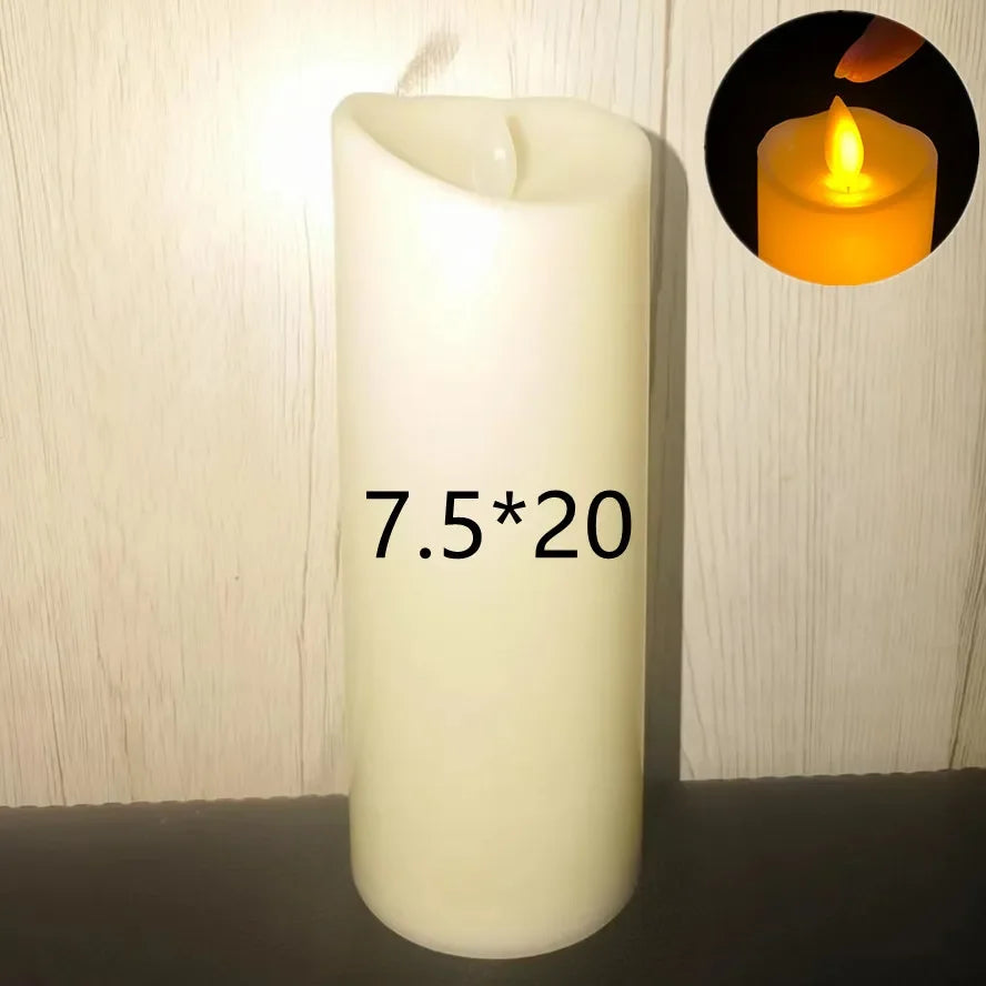 Flameless Flickering LED Pillar Candles for Cozy Home and Safe Ambiance