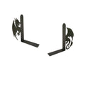 Dragon Silhouette Metal Bookend