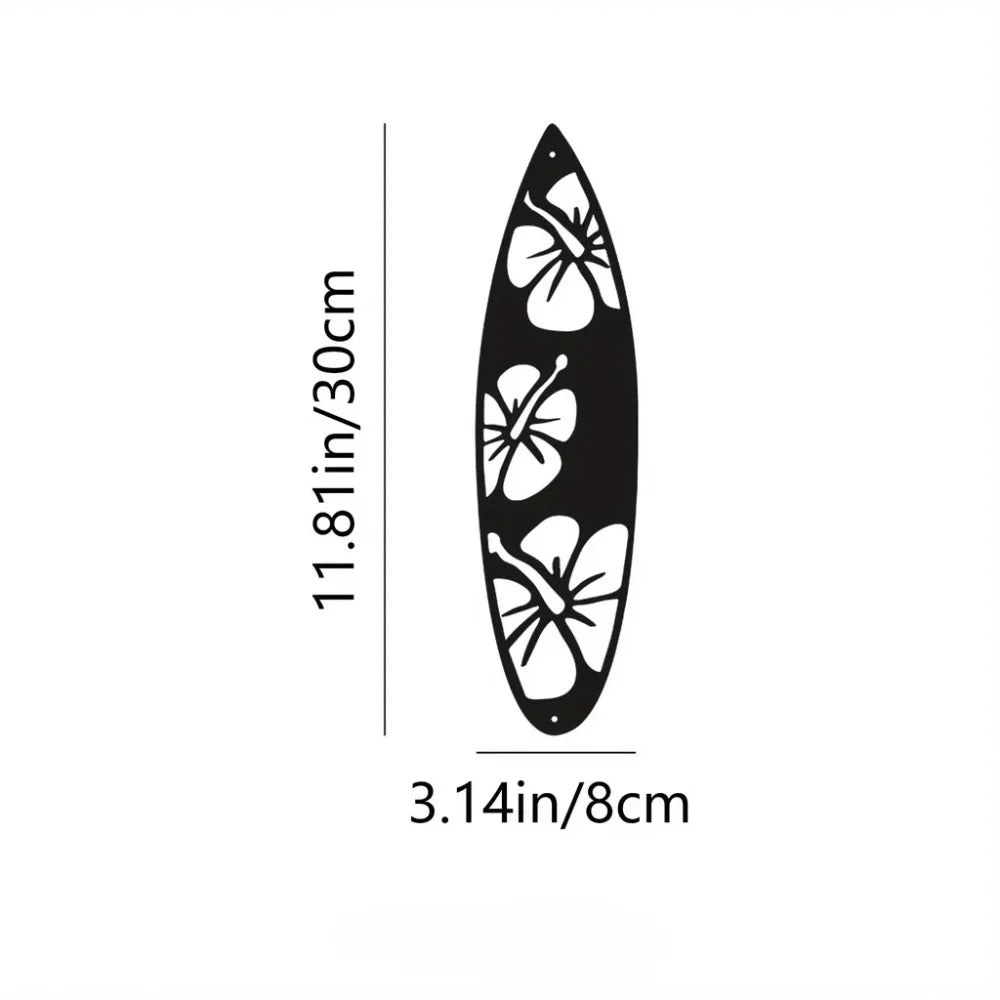 Willow Black Metal Leaves Wall Art – Set of 2 Decorative Panels