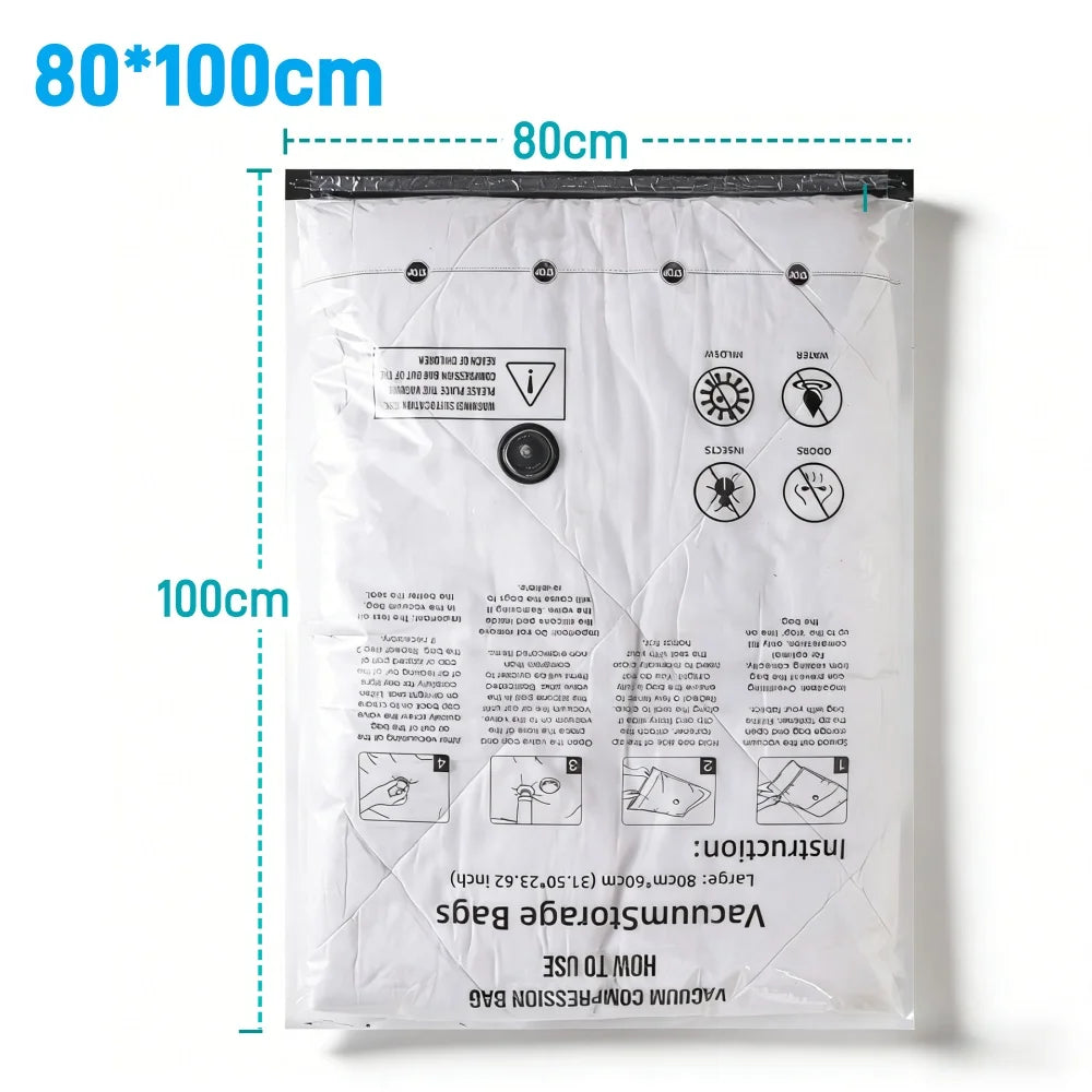 PA+PE Vacuum Storage Bags – Space Saving Compression Bags for Clothes, Bedding & Suitcases