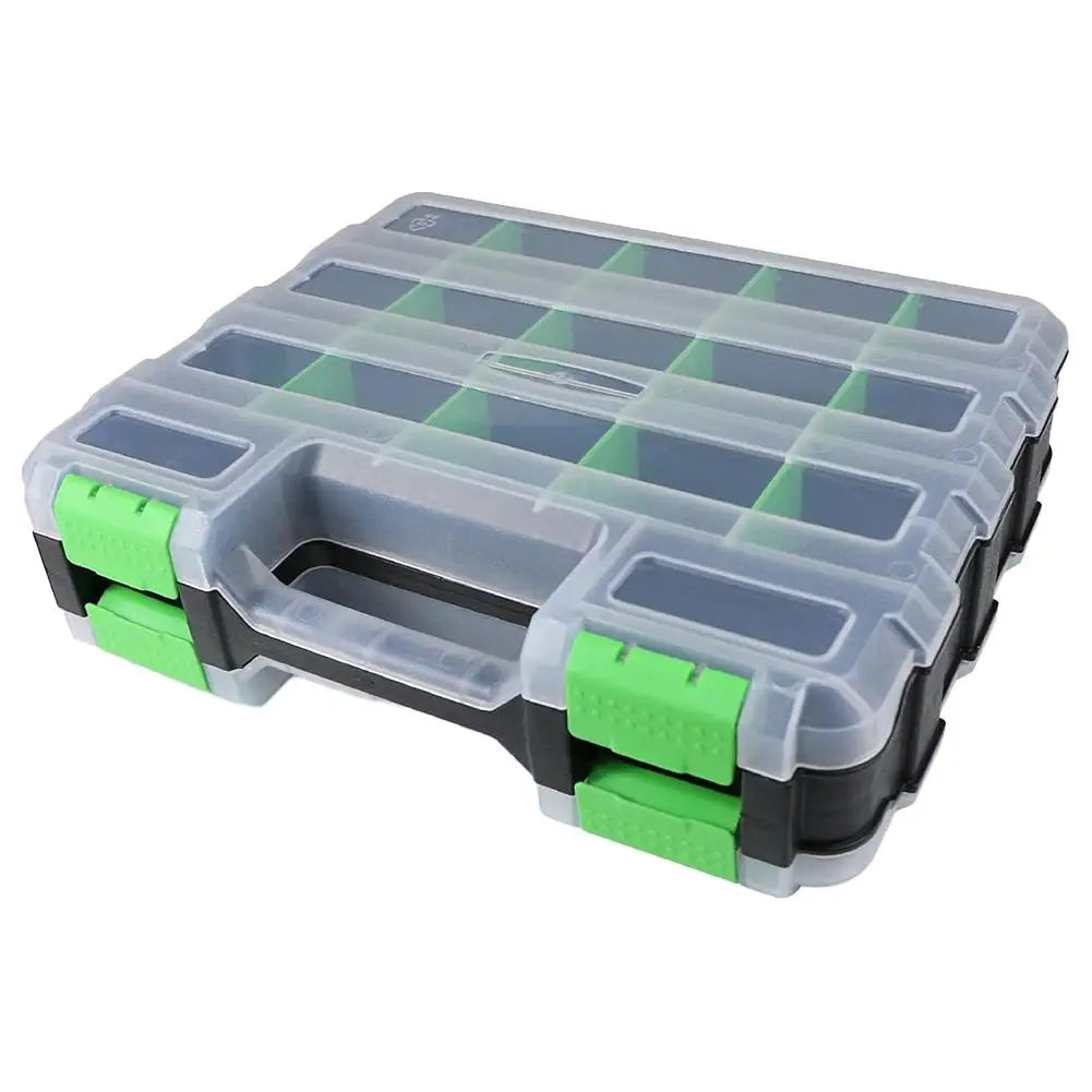 Double-Sided 34-Compartment Hardware Organizer Box