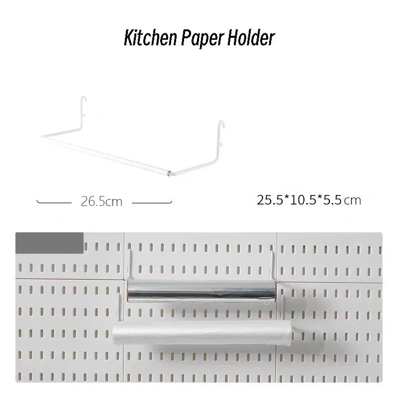 Customizable Pegboard Wall Organizer Accessories for Kitchen & Utility