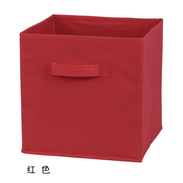 Foldable Fabric Cube Storage Bin for Shelves, Closets & Playrooms