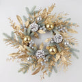 Golden Pinecone Christmas Wreath & Garland Collection