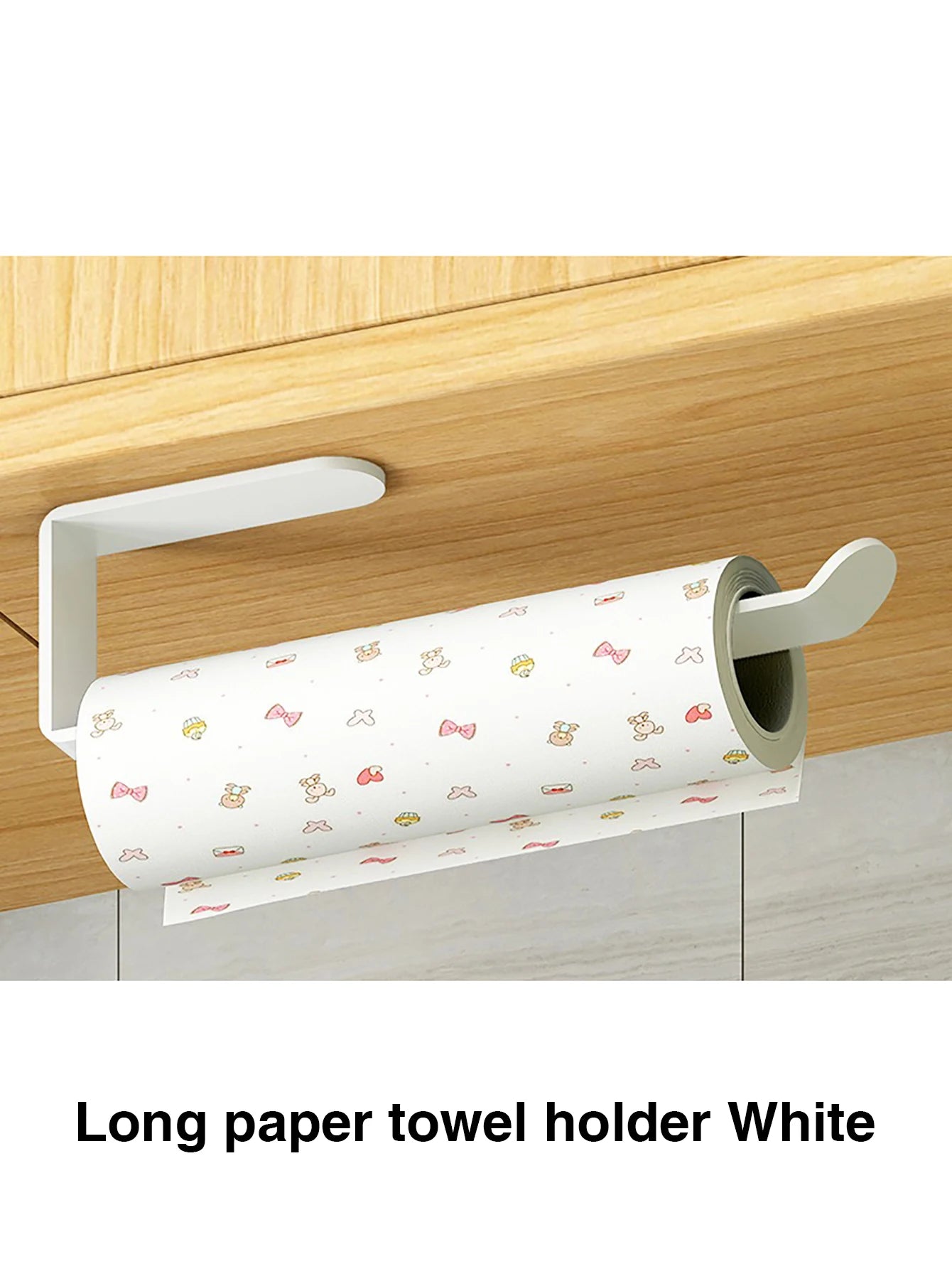 Adhesive Paper Towel Holder for Kitchen or Bathroom Cabinets