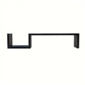 S-Shaped Floating Wall Shelf for Living Room or Office
