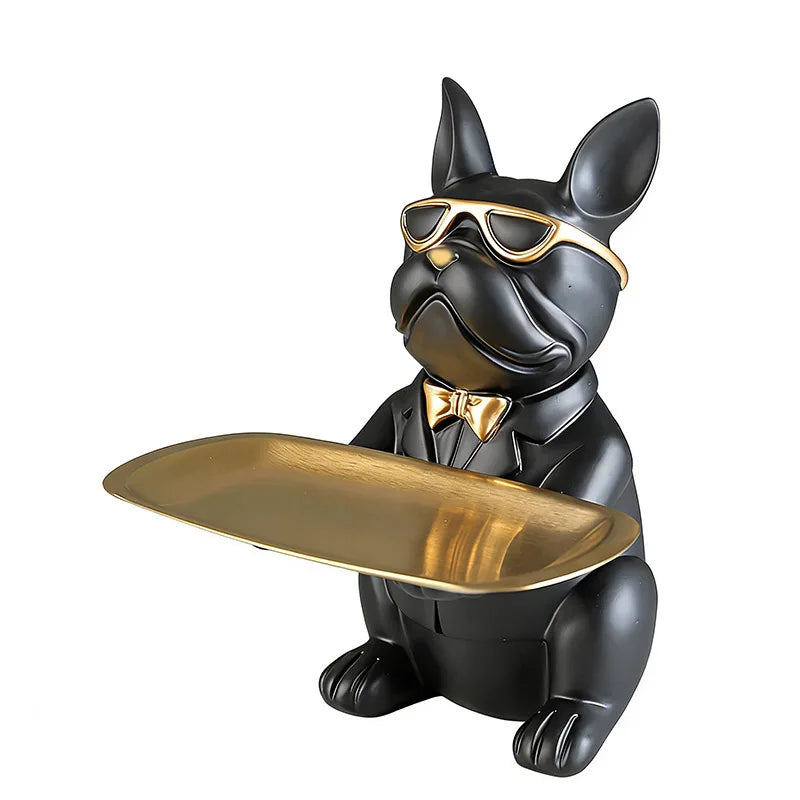 Benson Bulldog Catchall Tray Statue