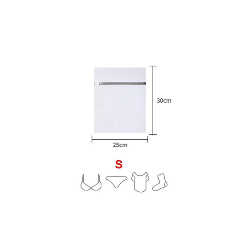 Mesh Laundry Bags with Zipper for Washing Machine (Single or 4-Pack)