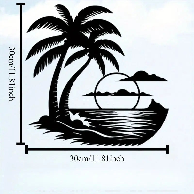 Lakeview Round Metal Wall Art