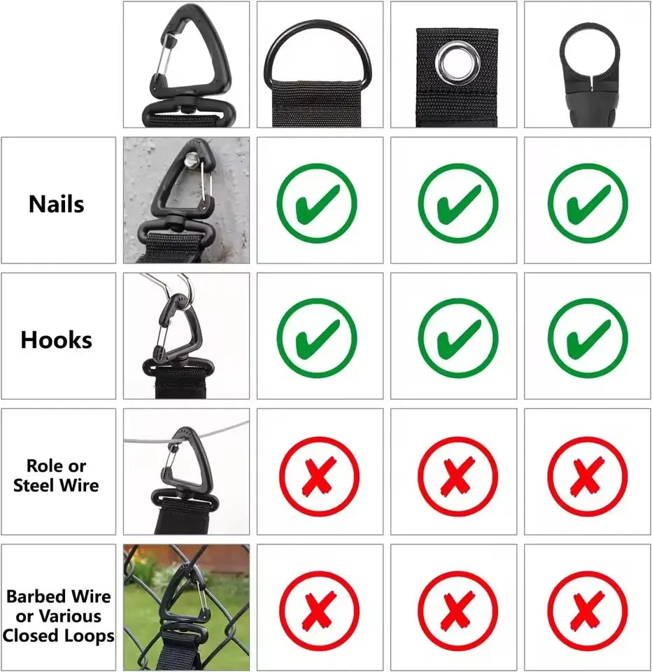 Rotating Buckle Cord Organizer Straps for Garage, Workshop, or Shed