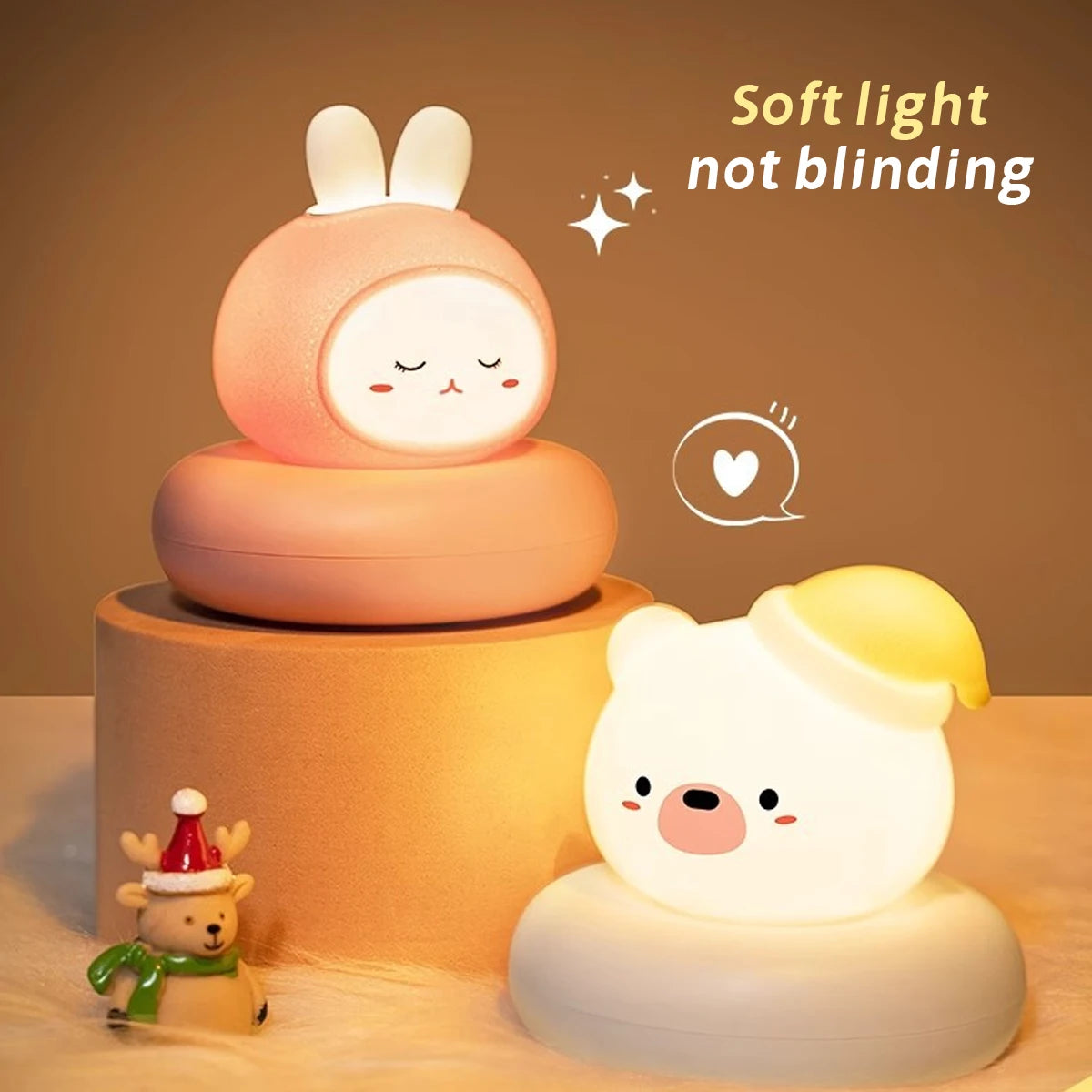 Cleo Animal Touch Night Light for Kids’ Bedrooms & Nursery