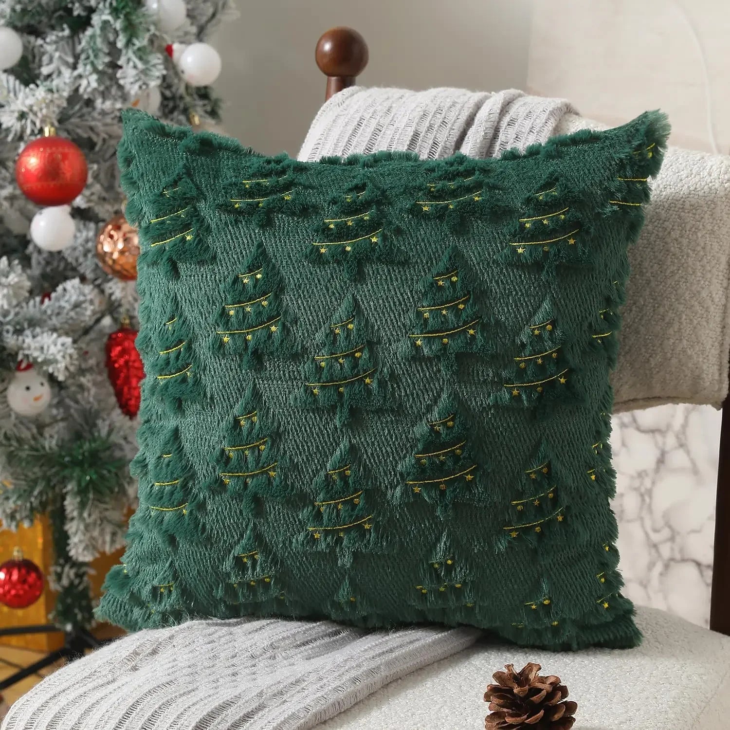 Marlow Corduroy Textured Throw Pillow Cover, 45x45cm
