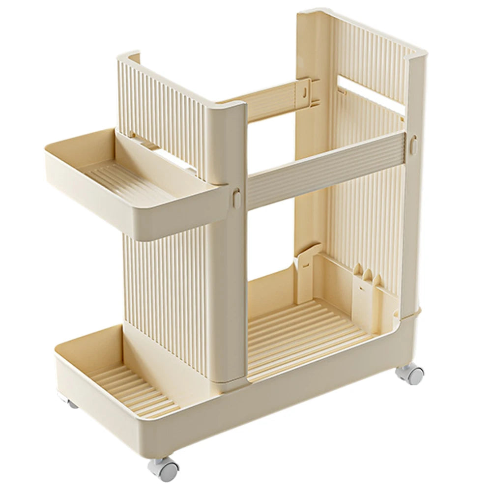 Rolling Home Gym Organizer Cart for Yoga Mats & Weights
