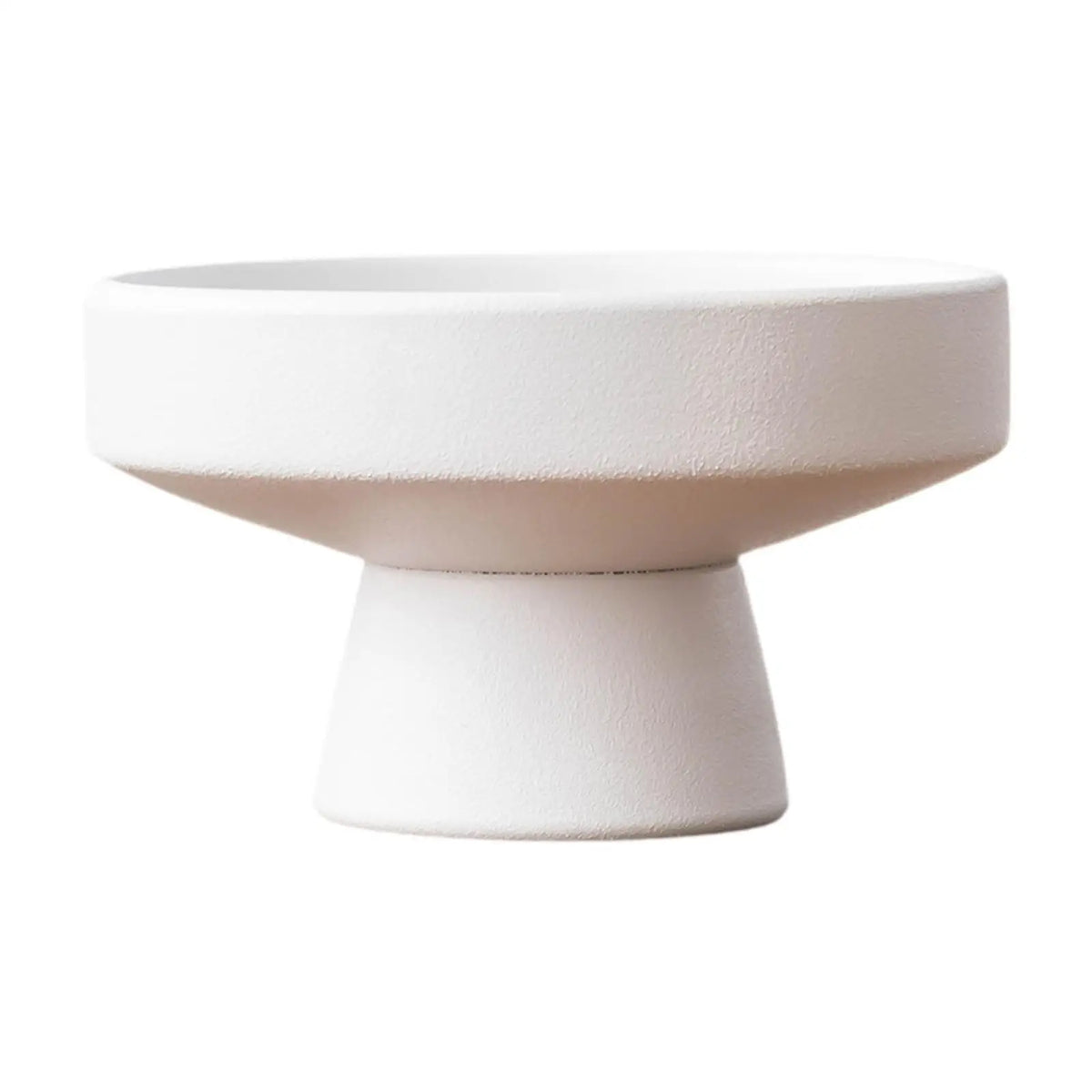 Milo Modern Ceramic Pedestal Flowerpot Vase for Table Centerpiece & Home Decor