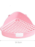 Corner Litter Tray for Small Pets – Bunny, Guinea Pig & Ferret Size