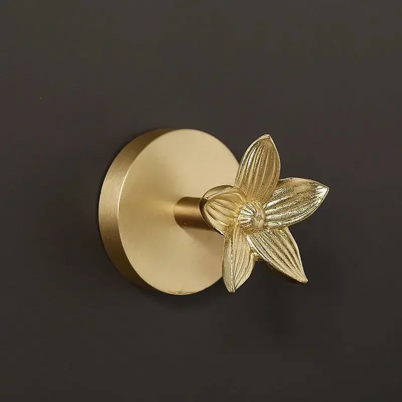Alder Brass Animal & Botanical Wall Hook