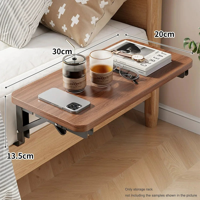 Foldable Bedside Table Shelf for Small Spaces