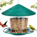 Hanging Bird Feeder with Waterproof Roof for Garden or Balcony
