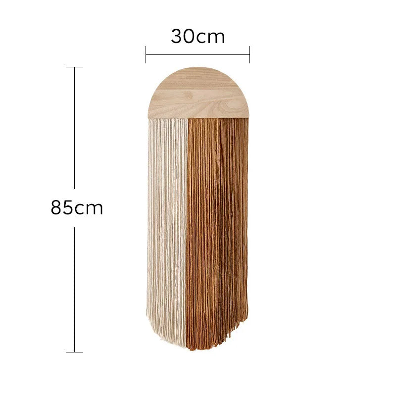 Marlow Woven Tassel Wall Hanging with Wooden Arch