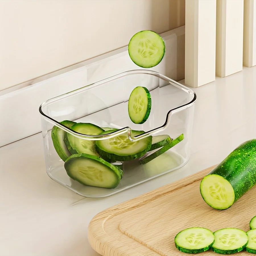 Divided Serving Tray with Lid for Snacks, Fruit, or Fridge Organization