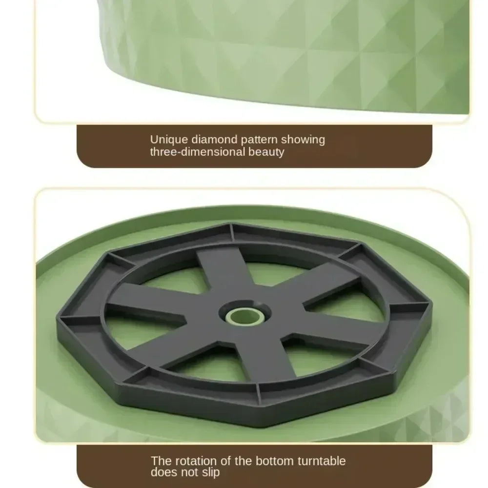 360° Rotating Lazy Susan Turntable for Kitchen and Bathroom Organization