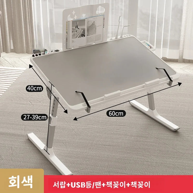 Adjustable Foldable Laptop Bed Tray Table with Drawer for Comfortable Sofa or Bedroom Use